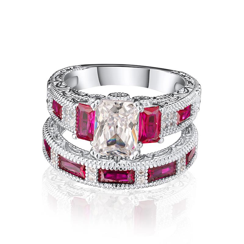 Our Red Peppermint Ring Set